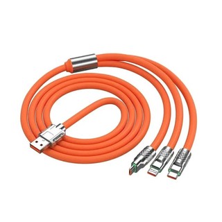 Cáp sạc 3 đầu đa năng chống rối chống đứt dài 1.2m