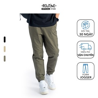 Quần jogger kaki form jogger - routine 10f22pjo004