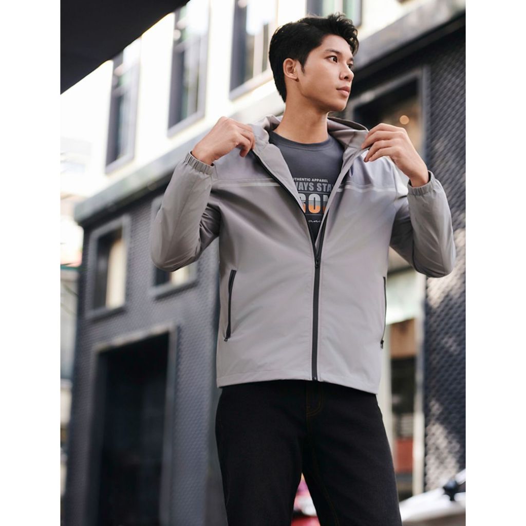 Áo gió có mũ nam cản gió, chống nước trẻ trung năng động SAVANI MAG009W3