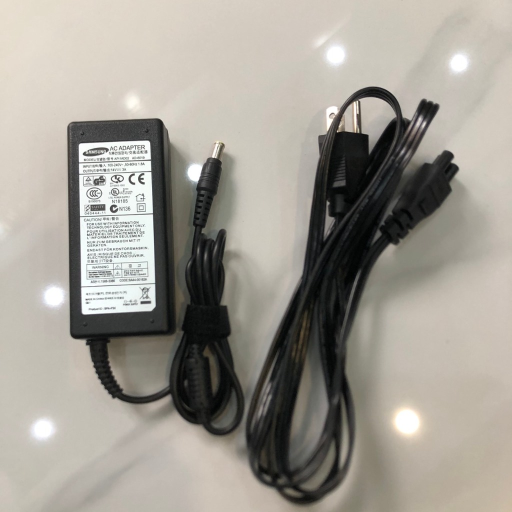 Sạc màn hình Samsung 14V–3A, adapter samsung chân 6.5mm x 4.5mm, Có đèn báo hàng xịn nk, bảo hành 12 tháng