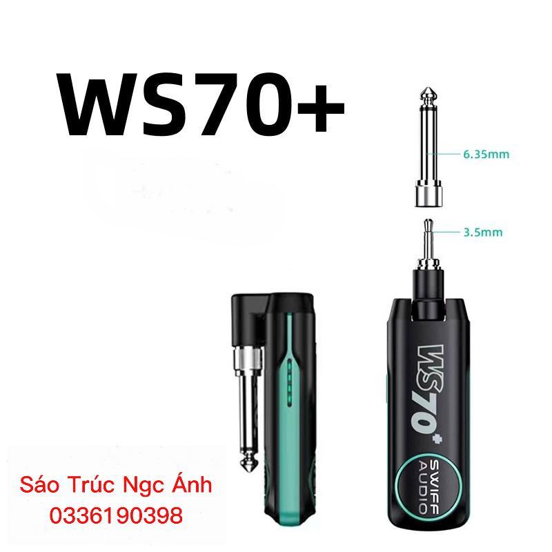 Bộ thu phát không dây Swiff Audio WS-70+ dành cho Sáo điện tử, Guitar,.... (Hàng Chính Hãng)