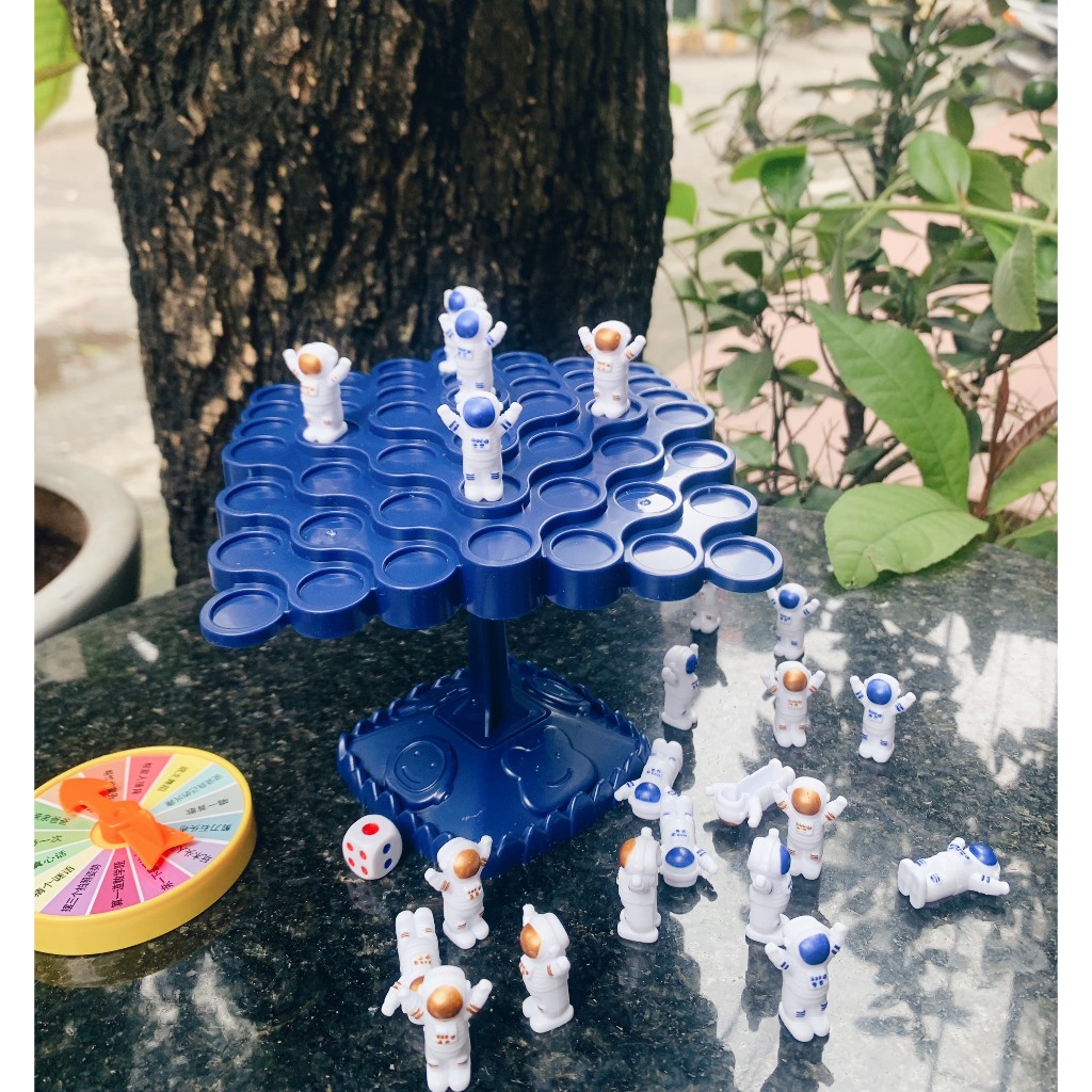 Bộ đồ chơi board game phi hành gia cân bằng 48 -50 con, trò chơi 50 ếch cân bằng vui nhộn cho bé