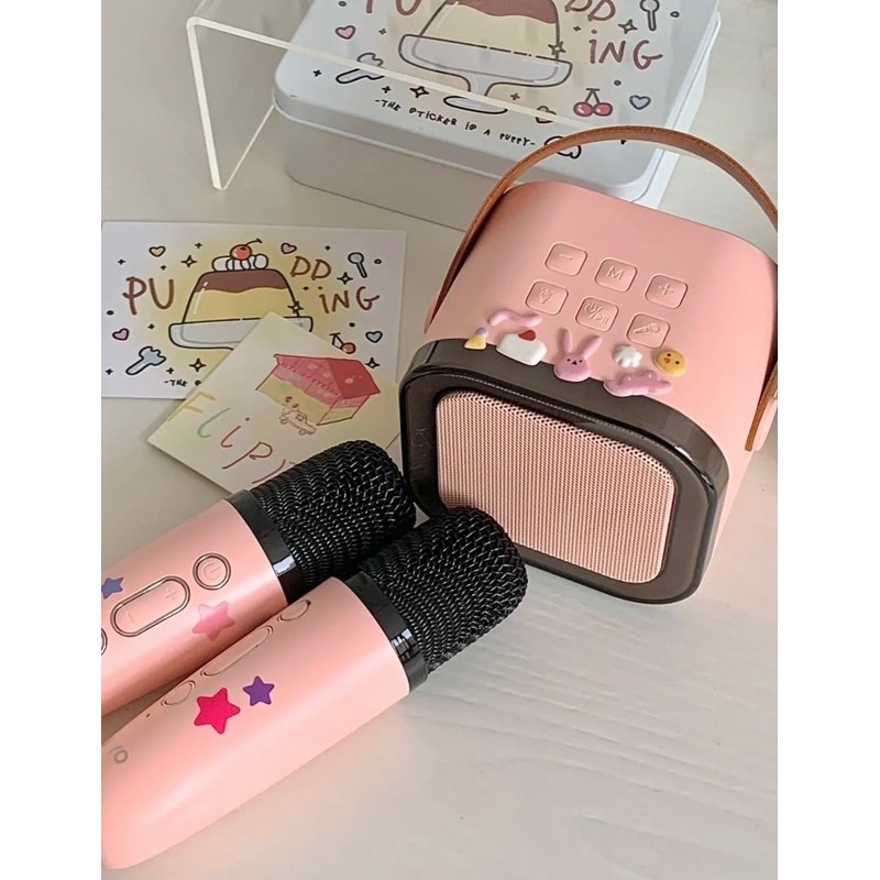 Loa Bluetooth Không Dây Cầm Tay K12 Kinyo Nghe Nhạc Hát Karaoke Thiết Kế Sang Trọng - Bh 1T