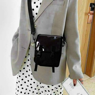 Túi Nam Vải Bố Dày ⚡SALE SỐC⚡ TUI ĐEO CHÉO MINI đựng điện thoại nữ phong cách khóa gài dây dù SL
