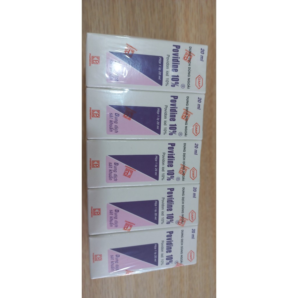 Dung dịch sát khuẩn POVIDON 10% chai 500ml/ Lốc10 chai 20ml