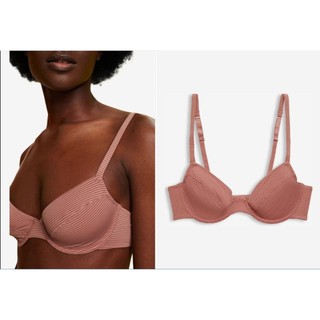 Áo ngực unlined Esprit có gọng ko mút sọc các màu, mát nhẹ thoải mái, có big size