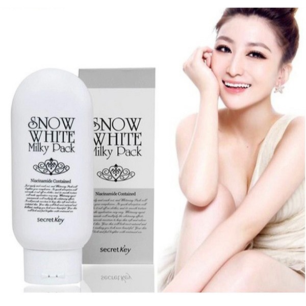 Dưỡng trắng da mặt và body cao cấp Snow White Milky Pack da đen cũng bật tone [ cam kết chính hãng - Hàn Quốc]