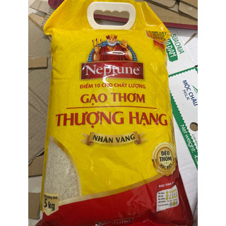 Gạo thơm thượng hạng Neptune nhãn vàng túi 5kg NgoctoanMart