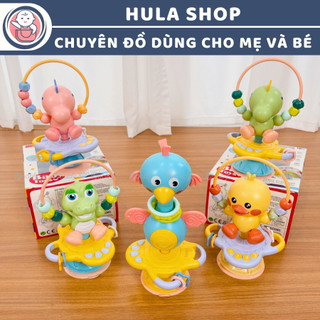 Đồ chơi để bàn hỗ trợ dỗ dành bé ăn dặm, an toàn, dễ thương, có đế hút cố định trên bề mặt nhẵn 9BABY