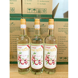 Siro vải kingtea -chai thuỷ tinh 800ml
