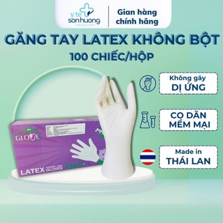 Găng tay Latex không bột I'm Glove màu trắng dùng nấu ăn vệ sinh , thẩm mỹ hộp 100 chiếc