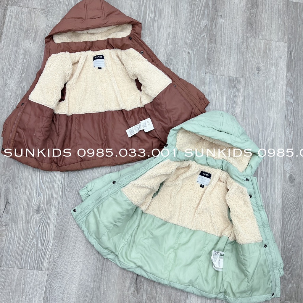 Áo phao bé gái Kia Bi lót lông