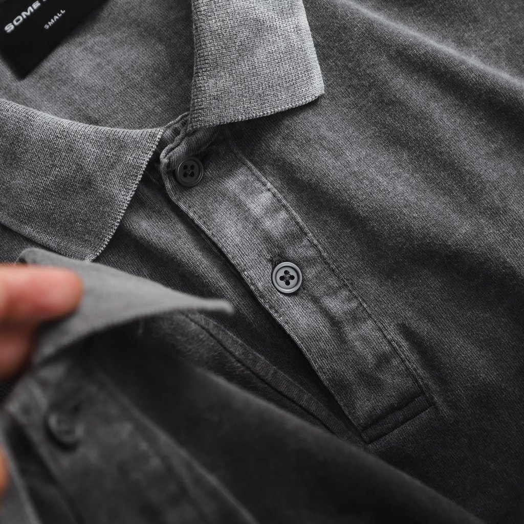 Áo Polo Nam Basic Alternative Wash Effect, Chất Vải Cotton Mộc, PL0090, SOMEHOW