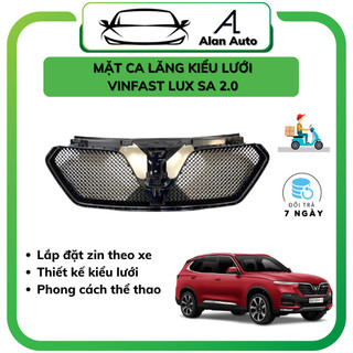 Mặt ca lăng độ xe vinfast lux sa 2.0, mẫu lưới đen và bạc mới nhất 2022 - 2023