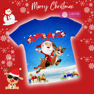 Áo Noel cho bé, áo thun in 3D Noel Giáng Sinh trẻ em bé trai bé gái size đại cho bé từ 10kg -60kg (hàng đặt 3 ngày)