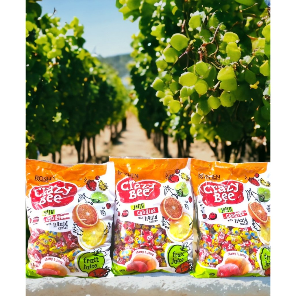 Roshen Crazy Bee Kẹo dẻo vị trái cây chính hãng Nga gói 1kg