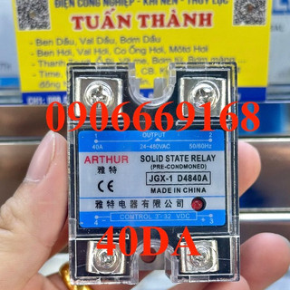 Rơle bán dẫn ssr 40a 60a 100a hiệu arthur jgx-1 40va 40da