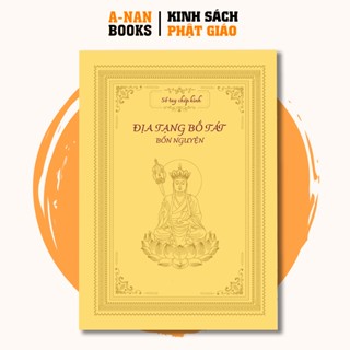 Vở sổ chép kinh địa tạng bồ tát bổn nguyện chữ in mờ cao cấp - Anan Books