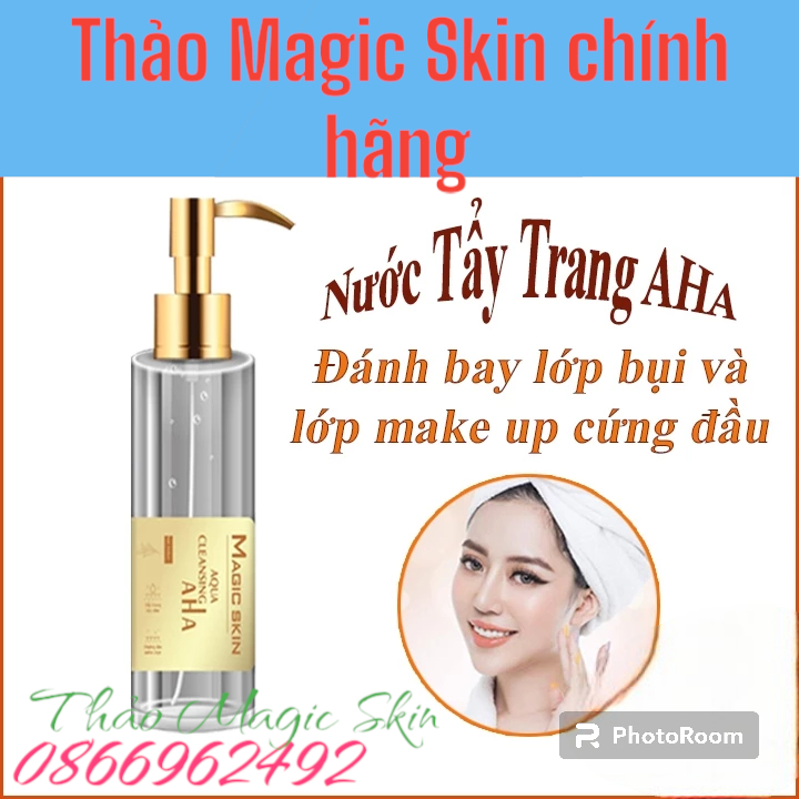 ( MỚI ) NƯỚC TẨY TRANG DỊU NHẸ MAGIC SKIN,Nước Tẩy TRang AHA MAGIC SKIN ( HÀNG CHÍNH HÃNG)