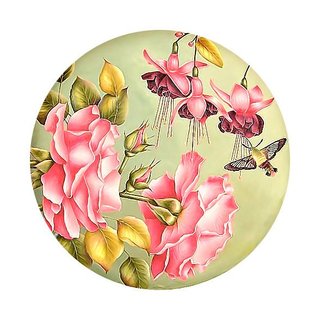 Tranh thêu chữ thập chỉ lụa hoa và hồ điệp