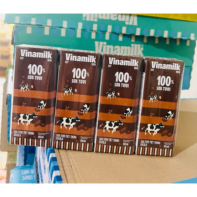 Thùng Sữa Tươi Vinamilk 100% 48 hộp x 110ml