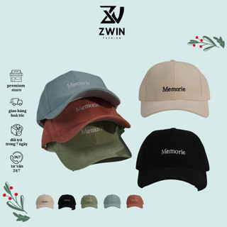 Nón kết ❤️ Mũ lưỡi trai thêu chữ Memorie chất nỉ gân cao cấp form đẹp unisex nam nữ N01
