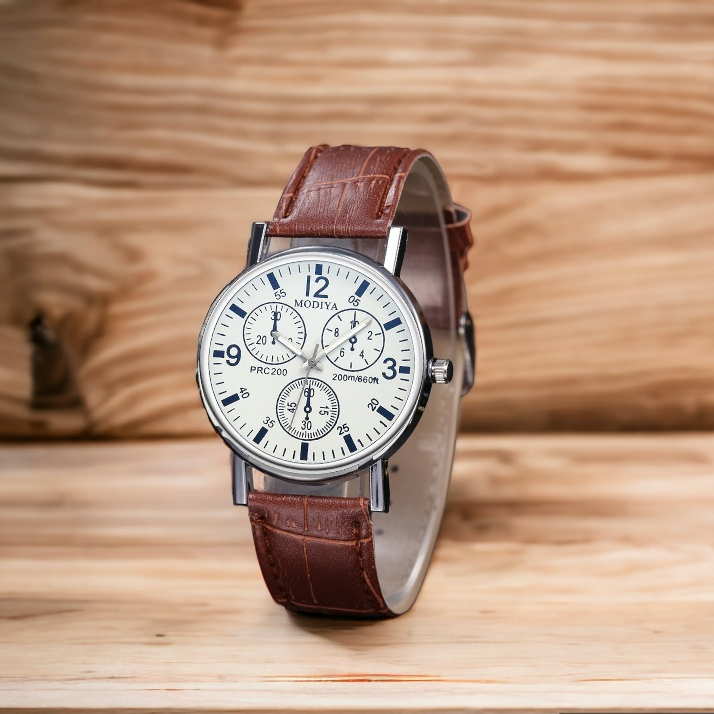 Đồng Hồ Đeo Tay Nam Nữ Unisex Dây Da Phong Cách Cá Tính Hàn Quốc DH01