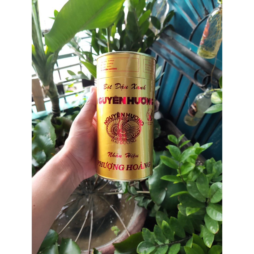 Bột đậu xanh Nguyên Hương không đường 500gr (date luôn mới)