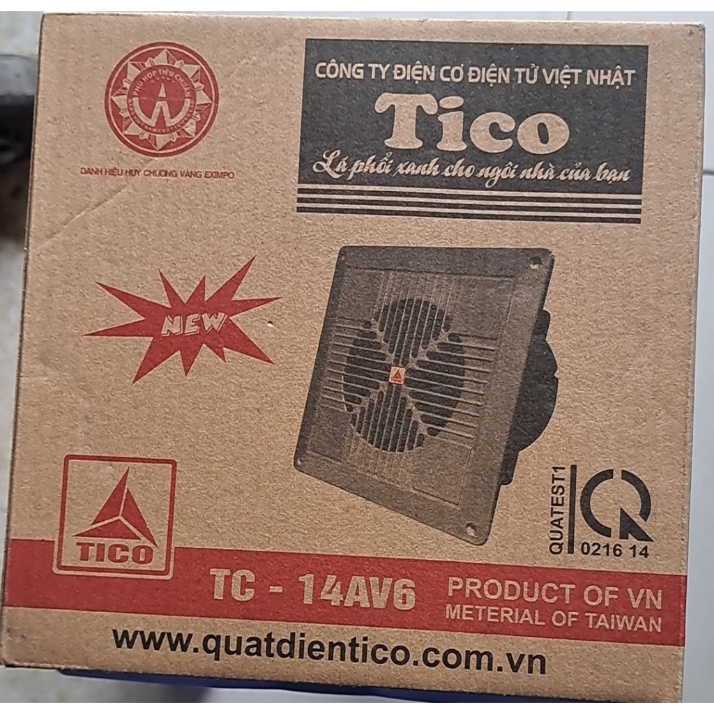 quạt hút mùi TICO 12av6, 14av6, 16av6 ,lắp tường hoặc trần