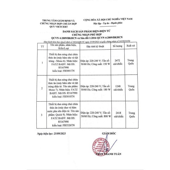 MÁY ĐUN NƯỚC VÀ HÂM NƯỚC PHA SỮA ĐIỆN TỬ QUICK 9 FATZBABY FB3526TN