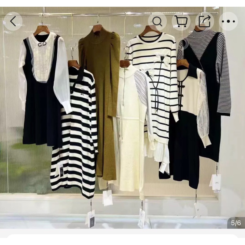 Váy len nữ dáng dài hoa xuông , váy xuông bầu nữ hàng Qc