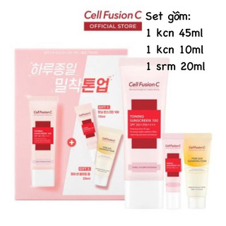 Kem chống nắng nâng tông hồng Cell Fusion