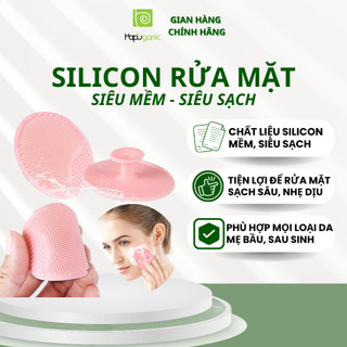 Miếng rửa mặt silicon cao cấp tẩy tế bào chết sạch mụn đầu đen Silicon Cleansing Pad