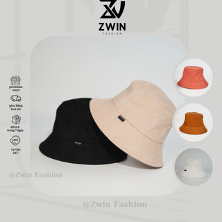 Nón tai bèo vành tròn ❤️ Mũ bucket trơn chất nhung tăm cao cấp form đẹpp unisex nam nữ N14