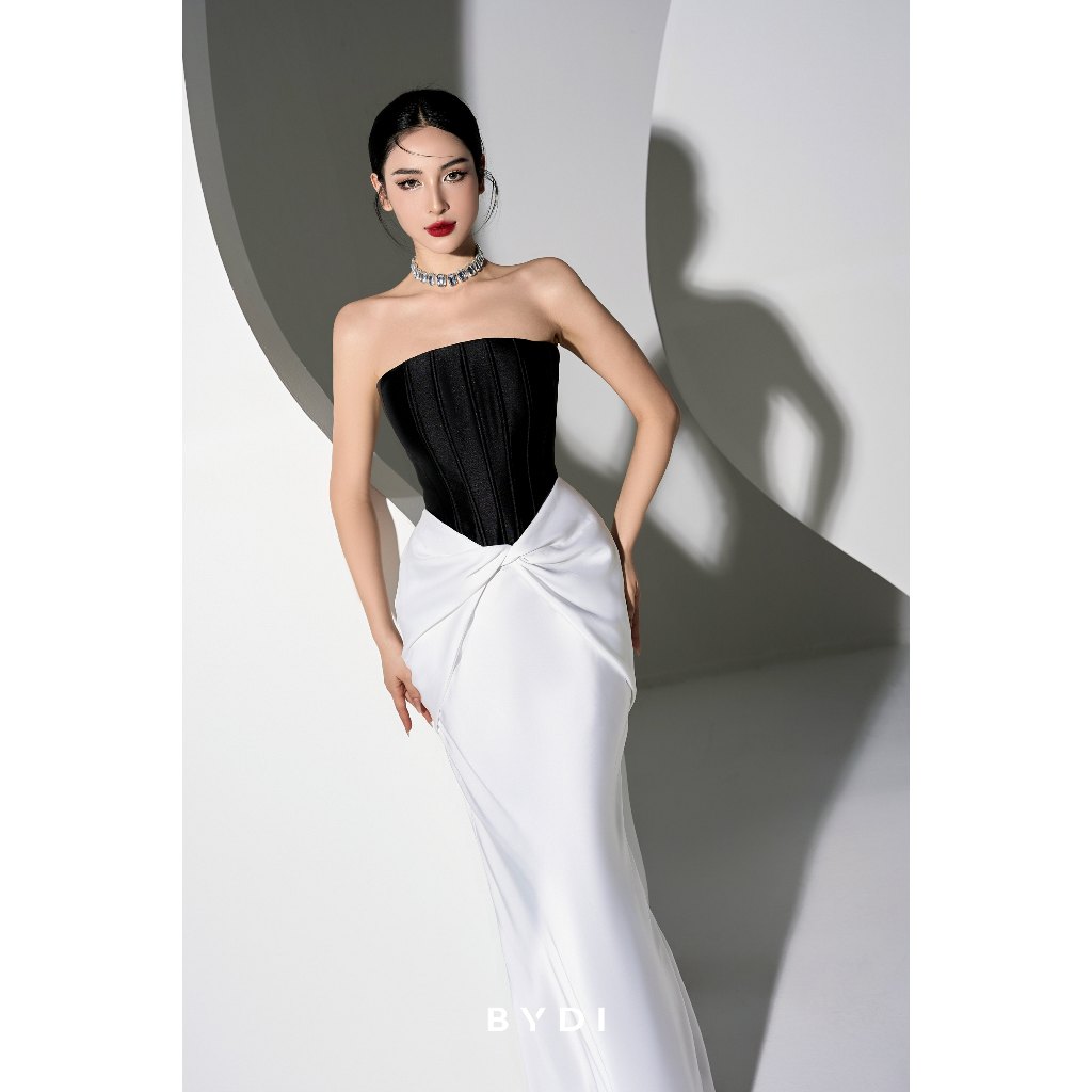 Váy Cúp Ngực Corset Nữ Dáng Dài BYDI Design Thiết Kế Xếp Nhúng Cách Điệu Nhấn Eo Tôn Dáng | ELWYN DRESS
