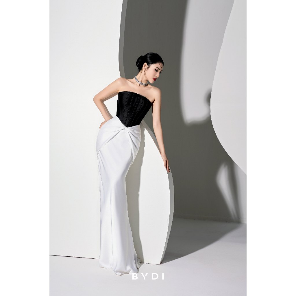 Váy Cúp Ngực Corset Nữ Dáng Dài BYDI Design Thiết Kế Xếp Nhúng Cách Điệu Nhấn Eo Tôn Dáng | ELWYN DRESS