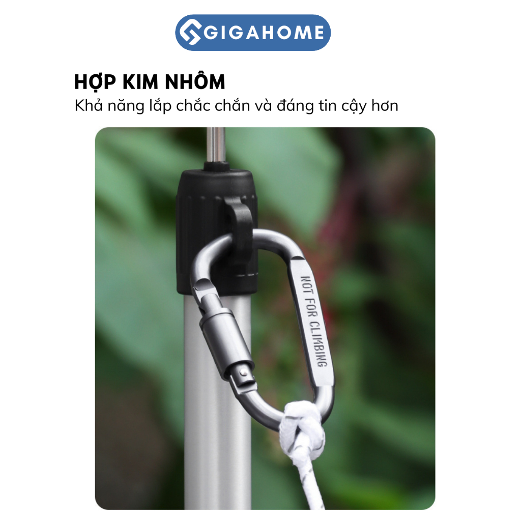 Móc Khóa Hợp Kim Nhôm Chữ D GIGAHOMEVN Đi Phượt Đa Năng Siêu Cứng, Bền Bỉ 8498