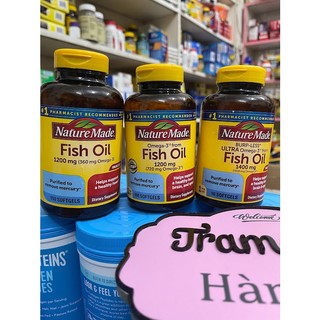 Dầu cá omega 3 Nature Made Fish oil nhiều loại