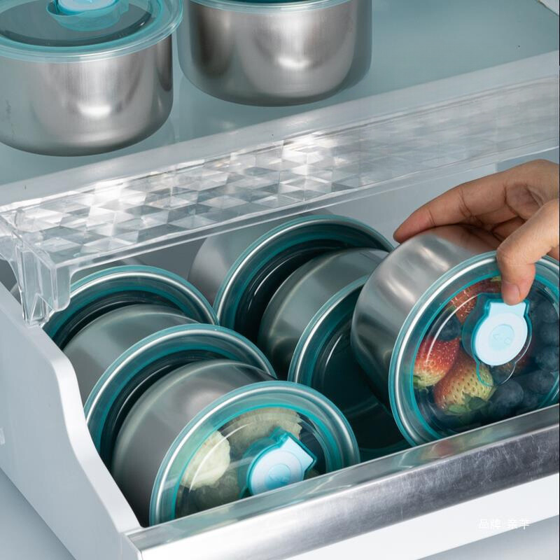 Hộp đựng thực phẩm inox 304 dày dặn an toàn sức khỏe kèm nắp đậy chống tràn chắc chắn