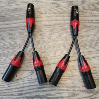 1 cặp dây tín hiệu 1 đầu canon cái ra 2 đầu canon đực cao cấp, dây jack xịn chống nhiễu tốt, giá 1 cặp