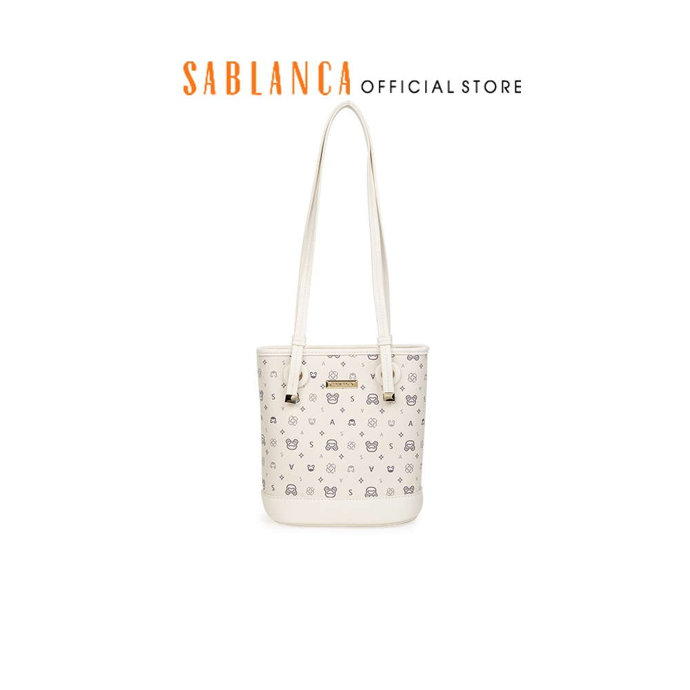 Túi Tote nữ đeo vai họa tiết monogram SABLANCA TO0083