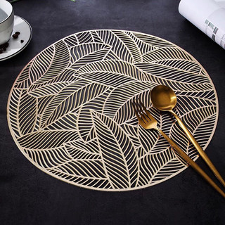 Tấm lót bàn ăn, lót lọ hoa, placemat, nhựa dẻo màu bạc và vàng, đường kính 38cm, xinh, rẻ, tiện lợi