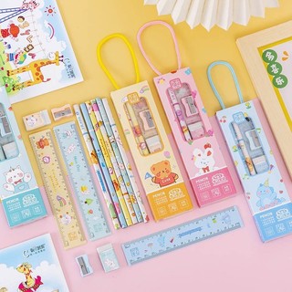 Combo 17set 30 set dụng cụ học tập 5 món dạng hộp