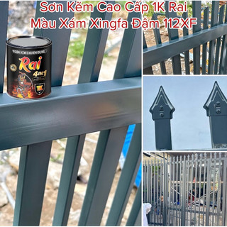SƠN KẼM 1K RAI CAO CẤP MÀU XÁM ĐẬM XINGFA XF112