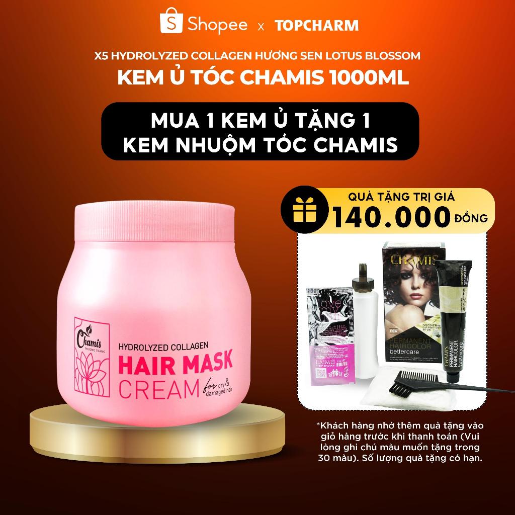 Kem Ủ Phục Hồi Tóc CHAMIS Collagen - Giúp Tóc Siêu Bóng Mượt Hương Nước Hoa Lưu Hương 24 Giờ