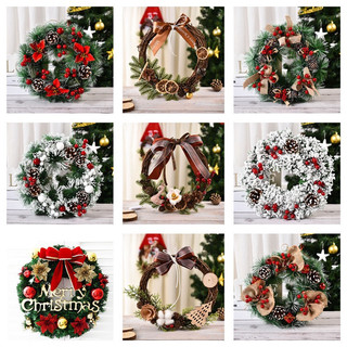 Vòng hoa giáng sinh, vòng nguyệt quế treo cửa noel mẫu mới