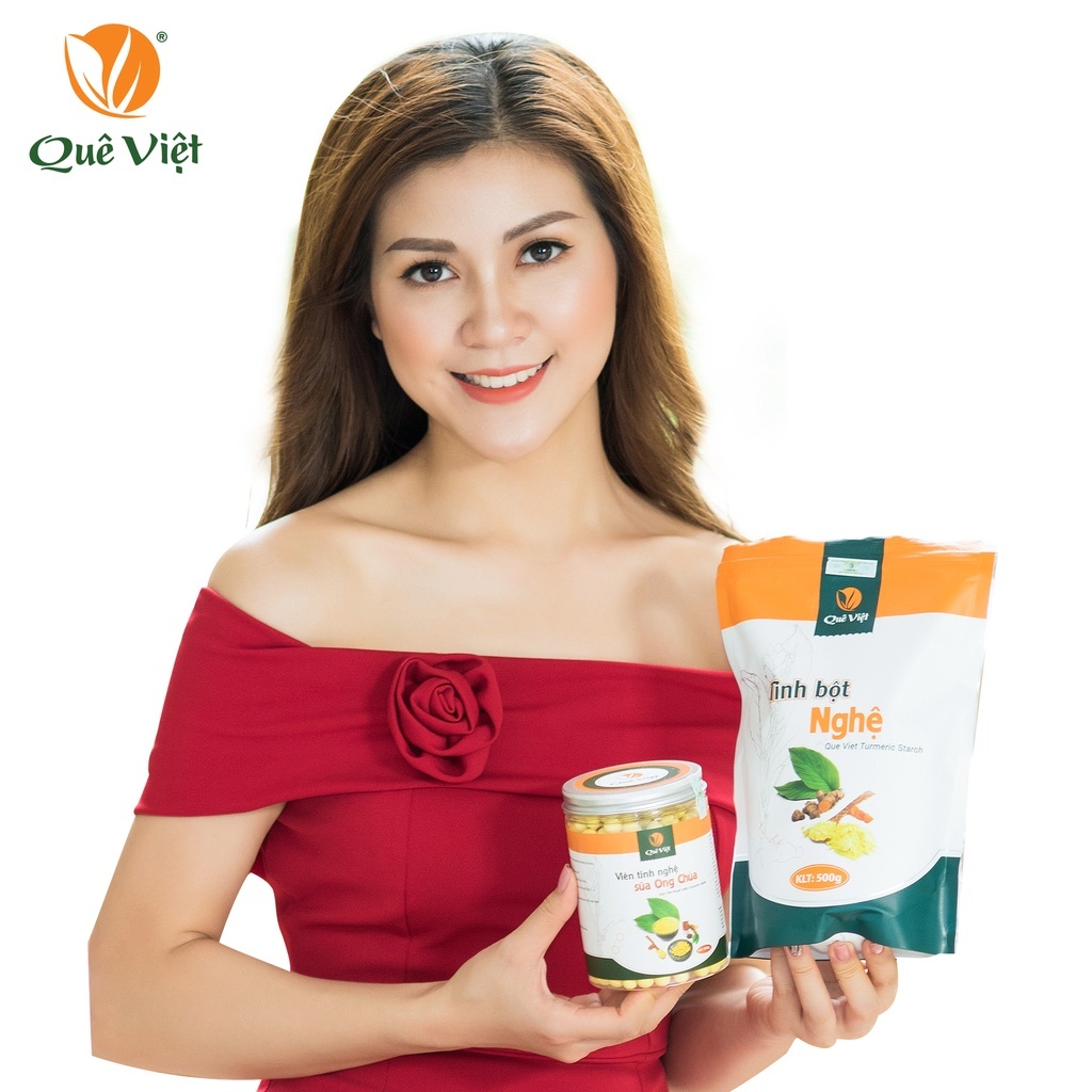 KOL-TN- Tinh bột nghệ Quê Việt - Hộp 500g