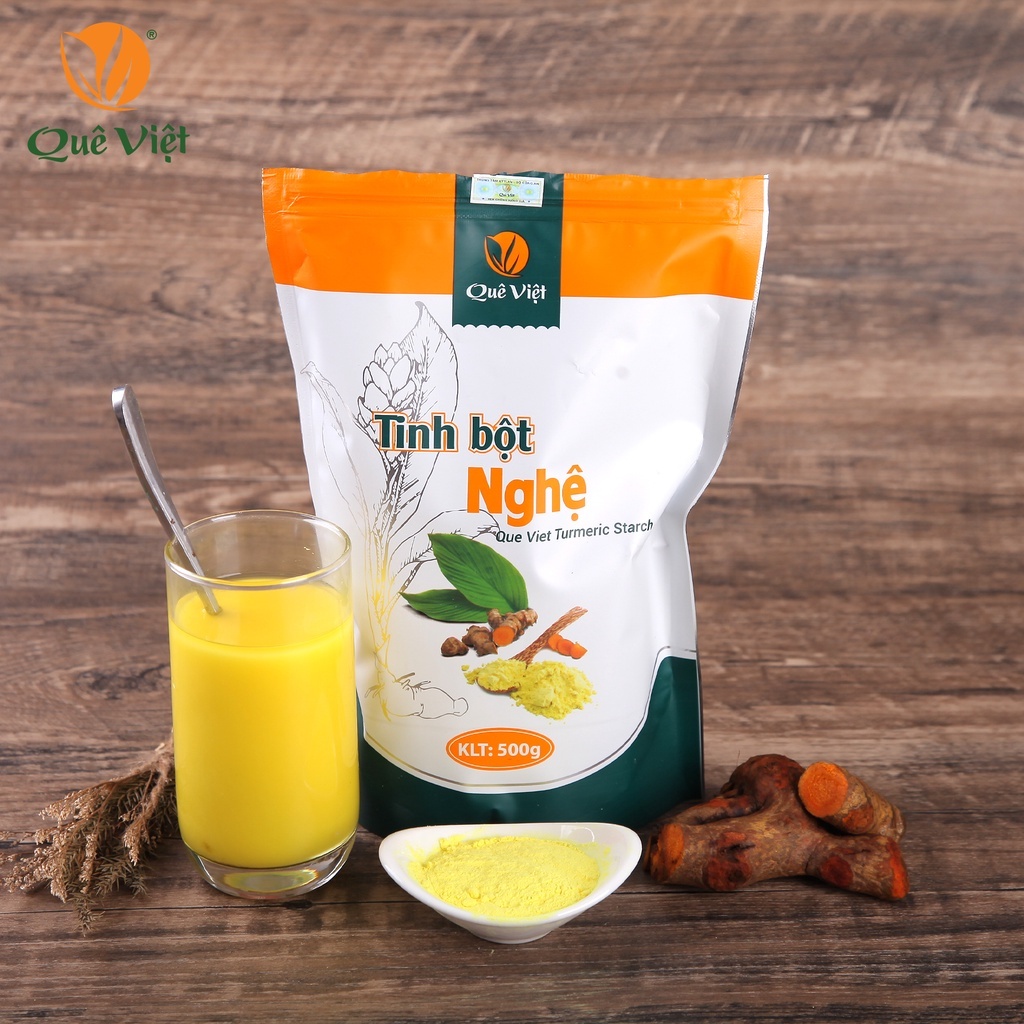 KOL-TN- Tinh bột nghệ Quê Việt - Hộp 500g