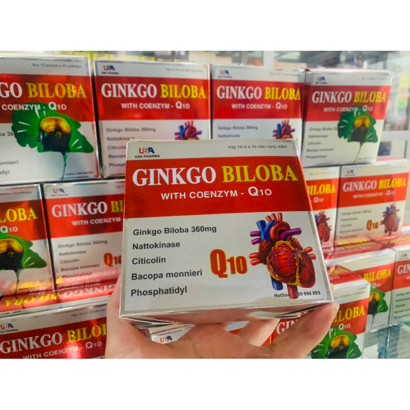 Viên Uống bổ não Ginkgo Biloba Q10