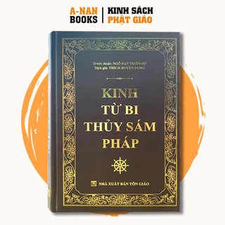 Sách - kinh từ bi thủy sám pháp - bìa cứng khổ lớn - anan books